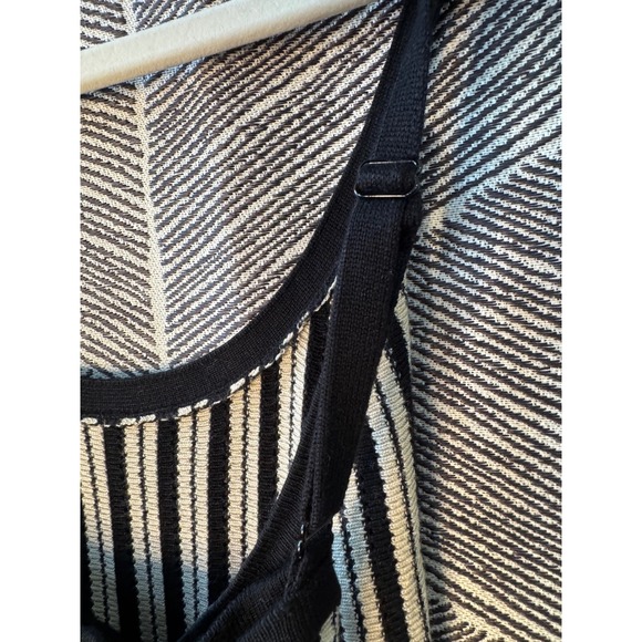 Striped Knit Midi‎ Dress Sz M - Picture 4 of 7